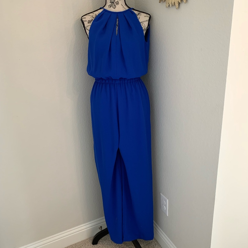 Sugarlips Royal Blue Wide Leg Jumpsuit